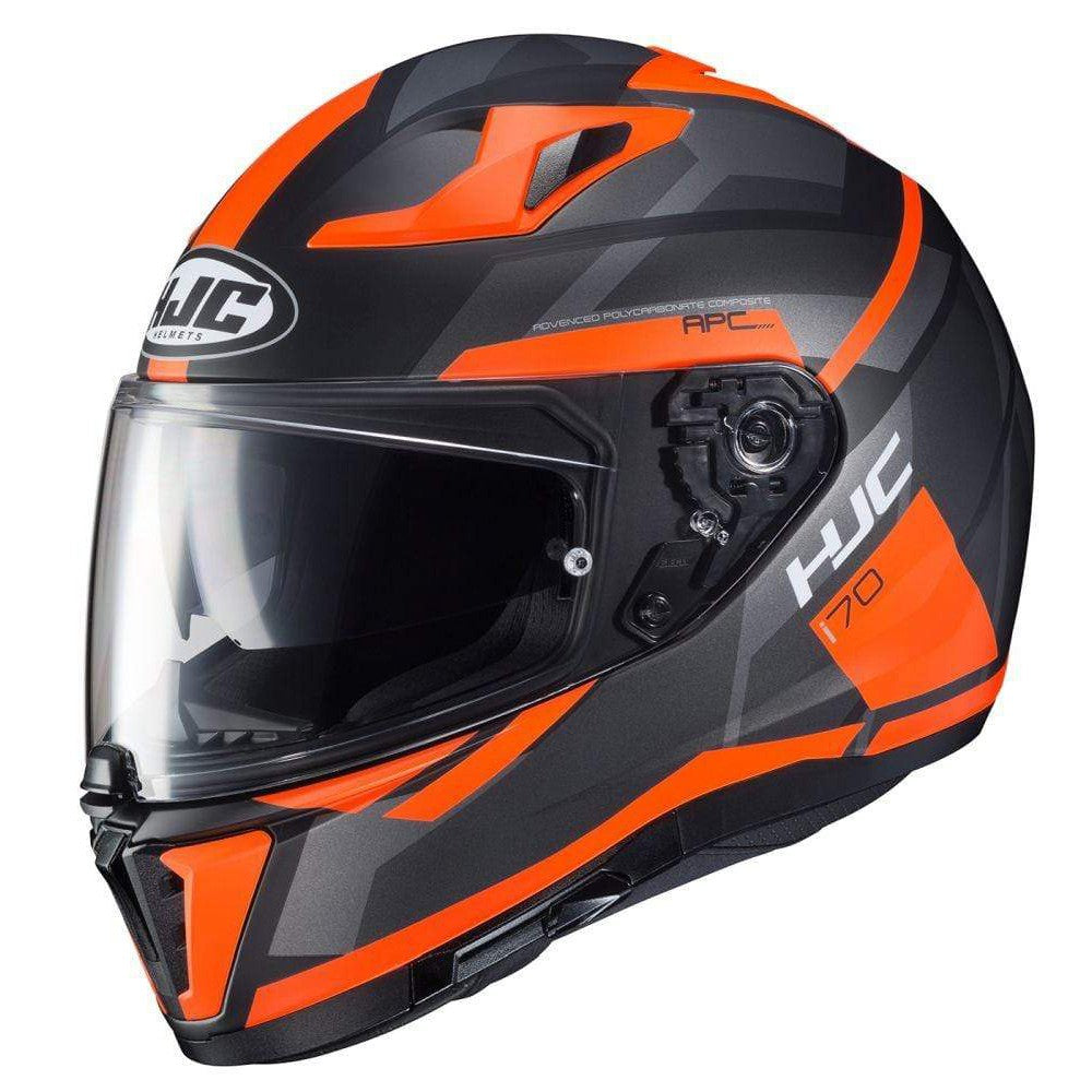Orange HJC i 70 Elim Full-Face Street Helmet