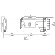 KFI Accessories KFI 2500 lb Winch And Optional Mount