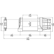 KFI Accessories KFI 5000 lb Assault Winch (Wide) And Optional Mount
