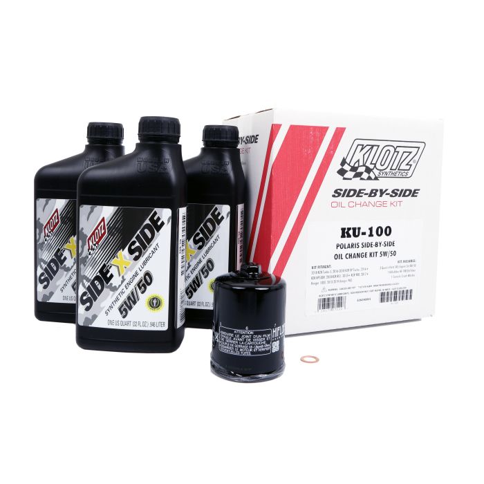 Klotz Synthetic 5W/50 Oil Change Kit with Hiflo Filter For Polaris Ranger 1000