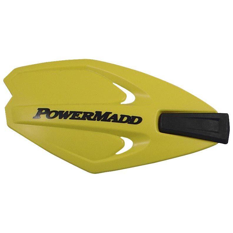 PowerMadd Accessories Yellow (P/N 34285) / Flex Mount (P/N 34256) Powermadd PowerX Series Universal Handguard Kit For ATV Dirt Bike Snowmobile (Choose Color & Mount)