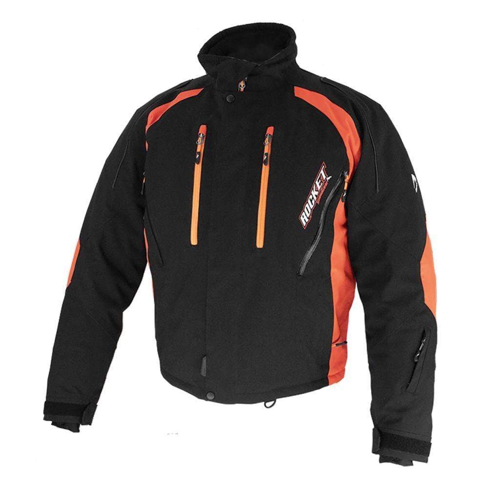 Rocket Snow Gear Apparel Mens / Black/Orange / XL Rocket Snow Gear Flame Jacket