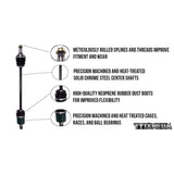 Tytaneum OE Style Front/Rear CV Axle Set For 2014 Polaris Scrambler XP 1000 EPS